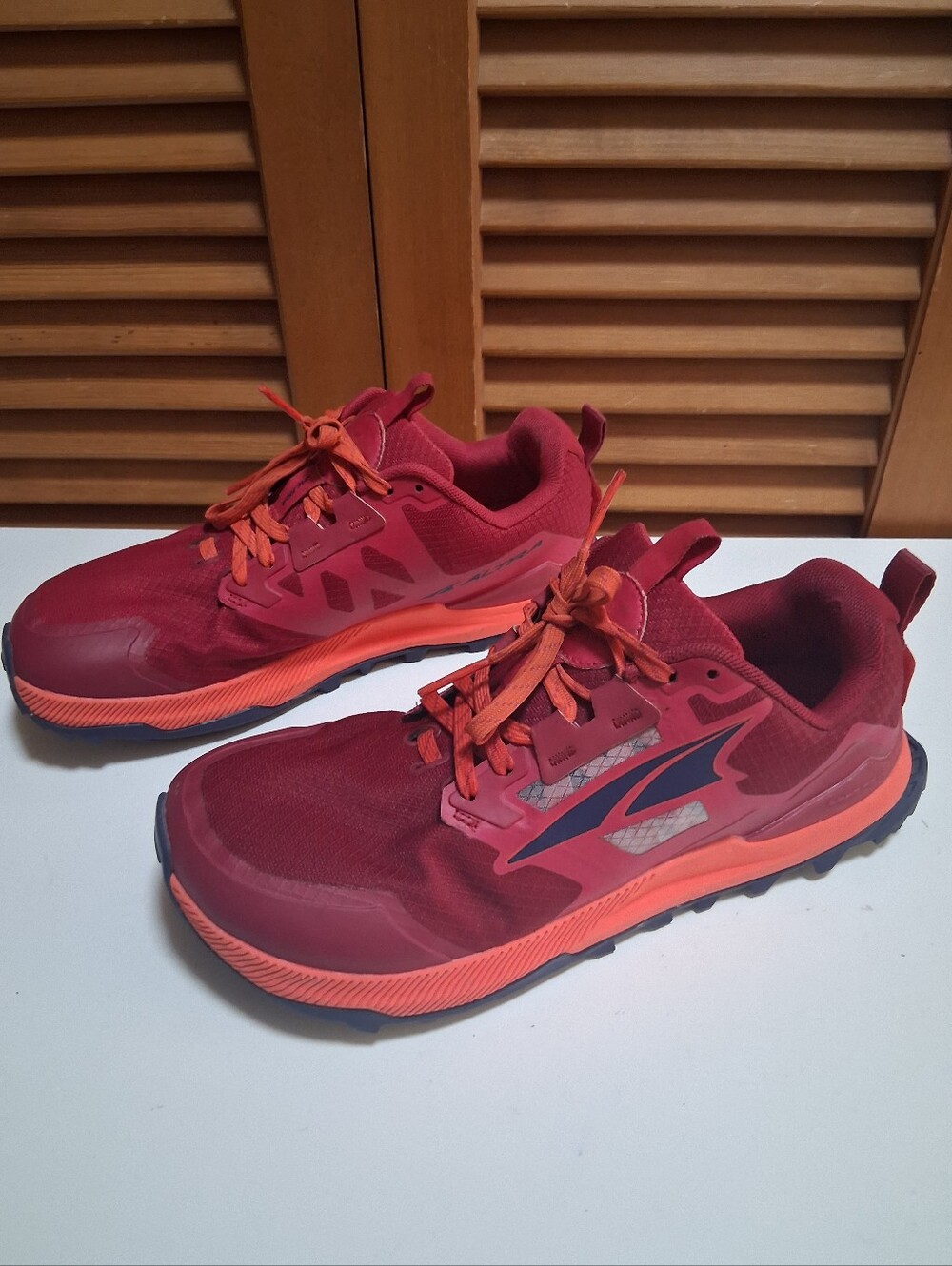Altra Women's Lone Peak 7 Trail Running Shoe Size 7.5 Red/Orange Outdoor